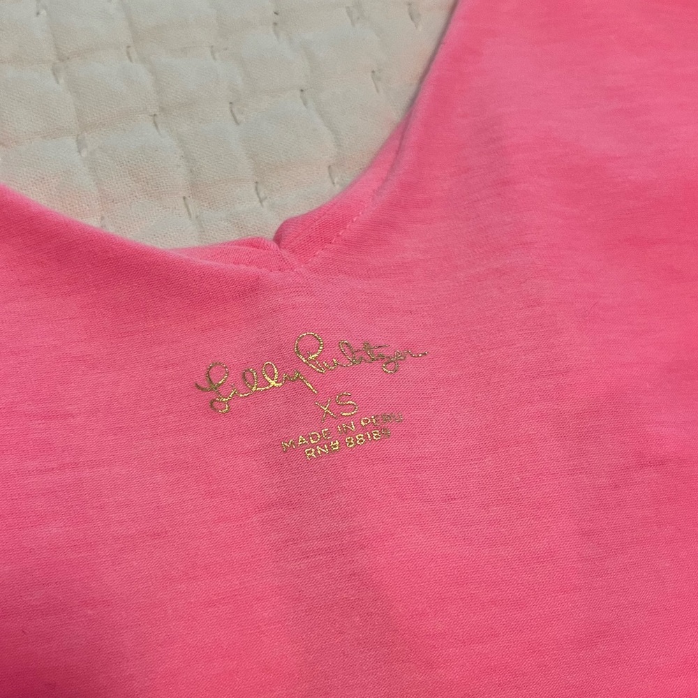 Lilly Pulitzer Pink Ruffled Tank - Picture 4 of 5